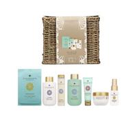 New 2025 Wellness Spa Collection Gift Set with Mood Mist, Bath Salts, Body Cleanser, Bubble Bath, Body Soufflé, Hand Cream, Face Mask & Woven Basket