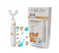 New 2025 - Y-Brush KidsBrush - Electric Toothbrush for Kids 4-12 yo - Y-Shaped Brush - Innovation Awards at CES, 2 Months Battery Life - Clinically Proven