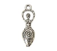 New 2026 Arrive Unisex 10 Pcs Zinc Based Alloy Mother's Day Charms Antique Silver Color Venus Of Willendorf Fertility Goddess Pregnancy Moon Pendants Jewelry Luxury Trendy Best For Gift Women And Men