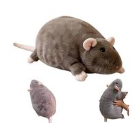 New 2026 Fat Mouse Plush Toy: A lifelike plush mouse perfect for cuddling. This extra-large, soft plush pillow is suitable for children and adults. (brown, 50cm)