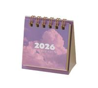 NEW 2026 Landscape Mini Desk Calendar Coil Calendar Planner Desktop Ornament Office Decoration Stationery Supplies planner small christmas 2025-2026 For 2026 desk coworkers desk desk bulk From