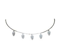 New 2026 Luxury 925 Sterling Silver Wedding Gift Sparking Tear Drop Charm Fashion Women Cute Her Cz Necklace Decoration Jewelry With For You Accessories Trendy Creative Best