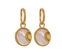 New 2026 Stainless Steel Shell Star Moon Drop Dangle Earrings Pvd Golden Jewelry Women Des Boucles D'oreilles Decoration Luxury With For You Accessories Trendy Creative Best Gift