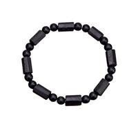 New 2026 Unisex Real Raw Black Tourmaline Bracelet For Women Onyx Crystals Original Energy Quartz Stones Beads Bracelets 7*11Mm Decoration Jewelry Luxury With You Accessories Trendy For Women And Men