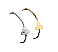 New 2026 Unisex Stainless Steel Celtics Knot Triquetra Trinity Charm Ankelts Witch Foot Chain Ankel Bracelet On The Leg Jewelry Findings Fashion Trendy Accessories Creative Gift For Women And Men