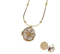 New 2026 Unisex Vintage Metal Angel Neckalce, Custom Photo Memorial Locket Jewelry, Handmade Rope Chain Necklaces Collar Jewelry Fashion Trendy Accessories