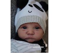 New 20inches silicone reborn doll kit Levi Awake By Bonnie lifelike real soft touch unfinished doll parts with cloth Body