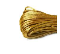New 20m/Roll 2-2.5mm Chinese Knotted Threads Rope Rattail Satin Macrame Braided String Nylon Cord For Jewelry DIY Beading Thread-Earthy yellow-2mm About 20M