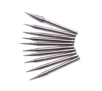 New 20Pcs/2 Set Mini 2.35mm Diamond Burrs Set Sharp Needle Burrs Rotary Point Grinding Head Carving Polishing Tool,as Shown