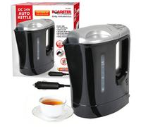 New 24V Electric Kettle Portable Van Car Travel Plug In Motor Black 1Ltr