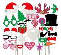 New 27 Party Christmas selfie props Photo Booth Moustache Birthday Engagement Wedding Funny