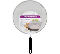 New 28Cm Metal Mesh Splatter Cover Lid Cooking Frying Pan Kitchen With Handle