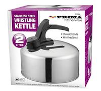New 2L Stainless Steel Aluminium Whistling Kettle Camping Fishing Home Lightweight Litre | PHENOLIC Handle | Whistling SPOUT