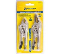 New 2PC Mini Adjustable Locking Long Nose MOLE VICE Grip PLIER CLAMP Welding Tool | Ground Mouth Straight JAW Lock Vise Grip CLAMP Locking Pliers Set