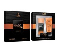 New 2pc Scent Favourites Magic Code Prive Gift Collection for Men - Eau de Cologne 100ml and Body Wash 150ml - Masculine Fragrance with Woody & Amber Notes - Luxury Gift Set -A34