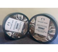 New 2xThe Body Shop Coconut Sugar Body Scrub Exfoliator 240ml Very Dry Skin