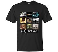 New 3 Doors Down Rock Band Black T Shirt Super Fast Black L
