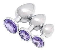 New 3-Piece Light Purple Stainless Steel Home Fitness Resistance Set, Multifunctional Hip Training Accessory, Easy To Clean