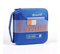 New 32 Disc CD DVD Portable Wallet Storage Organizer Holder Case Bag Album Box (Blue)