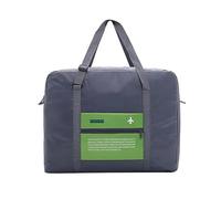 New 32L Large Capacity Travel Hand Luggage Bag Big Size Folding Carry-on Duffle Bag Foldable Nylon Travel Bag Fashion Duffle Bag(Green,2PCS)