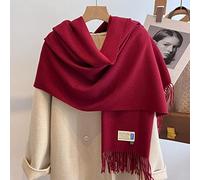 New 33 Colors Winter Cashmere Scarf Women Thick Warm Pashmina Shawls Wraps Solid Color Tassel Lady Blanket