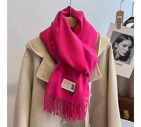 New 33 Colors Winter Cashmere Scarf Women Thick Warm Pashmina Shawls Wraps Solid Color Tassel Lady Blanket
