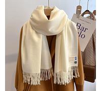 New 33 Colors Winter Cashmere Scarf Women Thick Warm Shawls Wraps Solid Color Tassel Lady Blanket
