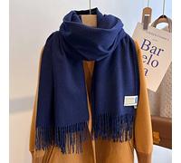 New 33 Colors Winter Cashmere Scarf Women Thick Warm Shawls Wraps Solid Color Tassel Lady Blanket
