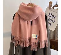 New 33 Colors Winter Cashmere Scarf Women Thick Warm Shawls Wraps Solid Color Tassel Lady Blanket