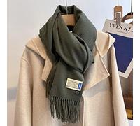 New 33 Colors Winter Cashmere Scarf Women Thick Warm Shawls Wraps Solid Color Tassel Lady Blanket