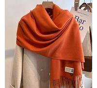 New 33 Colors Winter Cashmere Scarf Women Thick Warm Shawls Wraps Solid Color Tassel Lady Blanket