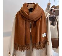 New 33 Colors Winter Cashmere Scarf Women Thick Warm Shawls Wraps Solid Color Tassel Lady Blanket