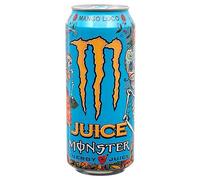 New 381906 Monster Juce Loco Mango Energy Drink 16 Oz (24-Pack) Fruit Drink Cheap Wholesale Discount Bulk Beverages Fruit Drink Fish Bowl
