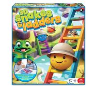 New||3D Classic Thrilling Snakes and Ladders Game || Climb, slide, spin and roll your way to win in 3D || 2 to 4 players ||Educational Children's game Toys for Boys Girls. (30L x 30W x 9H cm)