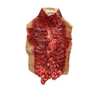 New 3D Realistic Zombie Mask with Internal Organs Chest Costume,Horror Bloody Zombie Head Mask Outfit,Adults Disgusting Zombies Organs Costume for Halloween Holiday Cosplay Party (Color:Style B)