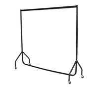 New 3ft Long x 7ft High Tall HEAVY DUTY Clothes Garment Dress Hanging Display Rail Steel Rack Market Stand Strong Sturdy Super Quality Rail- All Black