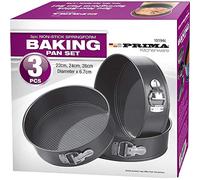 New 3PC Non-Stick Form Round Bake Cake PAN TIN Tray BAKEWARE Set Kitchen Cooking