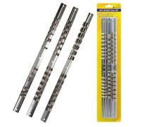 New 3Pc Socket Rail Set Tools Wall Mounting Storing Organise Holds 15 Sockets