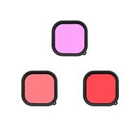 New 3pcs Camera Lens Filter Kit Set Replacement Waterproof Housing Case Diving Cover Parts for Gopro Hero 9 Black