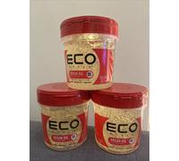 New 3x EcoStyle Moroccan Argan Oil Styling Gel 473ml