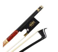 New 4/4 Violin bow Braided Carbon fiber Violin Bows Natural bow hair Flower inlay pearl Slide Ebony Frog Fast Response