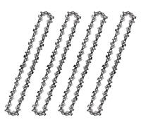 New 4/6 Inch Mini Steel Chainsaw Chain Gold/Silver Electric Pruning Saw Accessory Garden Tool Replacement(4pcs 6 Inch Chain)