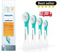 New 4 Pack Philips Sonicare HX6034 Electric Toothbrush heads for Kids, Blue UK