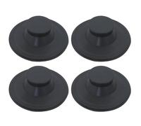 [New] 4-Pack Replacement for InSinkErator STP-PL/STPPL Black Rubber Sink Stopper for Garbage Disposal - Compatible with Standard 3-1/2" Drains for Kohler Waste King Whirlpool and More by RGNEIN