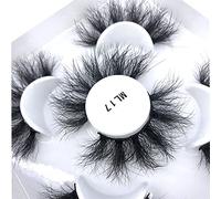 NEW 4 Pairs 3D Mink Hair False Eyelashes Criss-cross Cross Fluffy length 25mm Lashes Extension Handmade Eye Makeup Tools()
