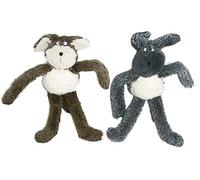 *NEW* 40 CM SUPER CUTE & SOFT PLUSH CUDDLE PLUSH BUNNY SQUEAKY DOG TOY