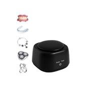 New 45KHz ultrasonic Cleaner with UV Light Ultrasonic Cleaner for Denture retainers, Orthodontic appliances, Mouth Guards, Toothbrush Heads, for All Dental appliances, Jewelry, Diamonds A-Black