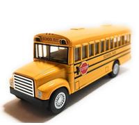 New 5 KINSMART KINSFUN DISPLAY - YELLOW SCHOOL BUS Diecast Model Car By KINSMART by Kinsmart