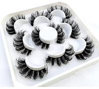 new 5 Pairs 25 mm 3d Mink Lashes Bulk Faux with Custom Natural Mink Lashes Pack Short Wholesales False Eyelashes()