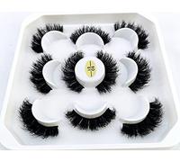 new 5 Pairs 25 mm 3d Mink Lashes Bulk Faux with Custom Natural Mink Lashes Pack Short Wholesales False Eyelashes()